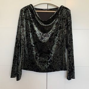 Briggs New York Women’s Top Blouse  1X Black